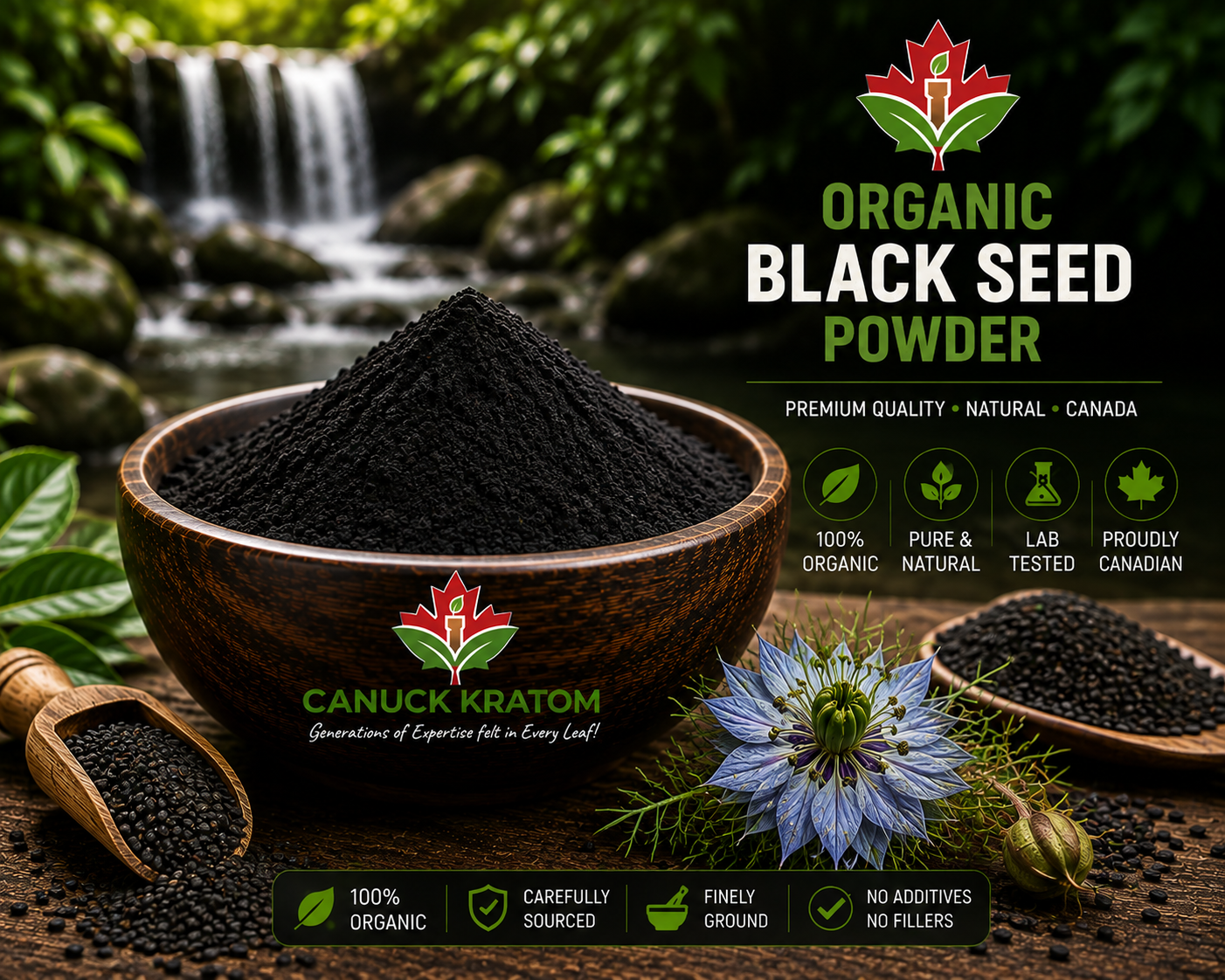 Organic Black Seed Powder - Canuck Kratom