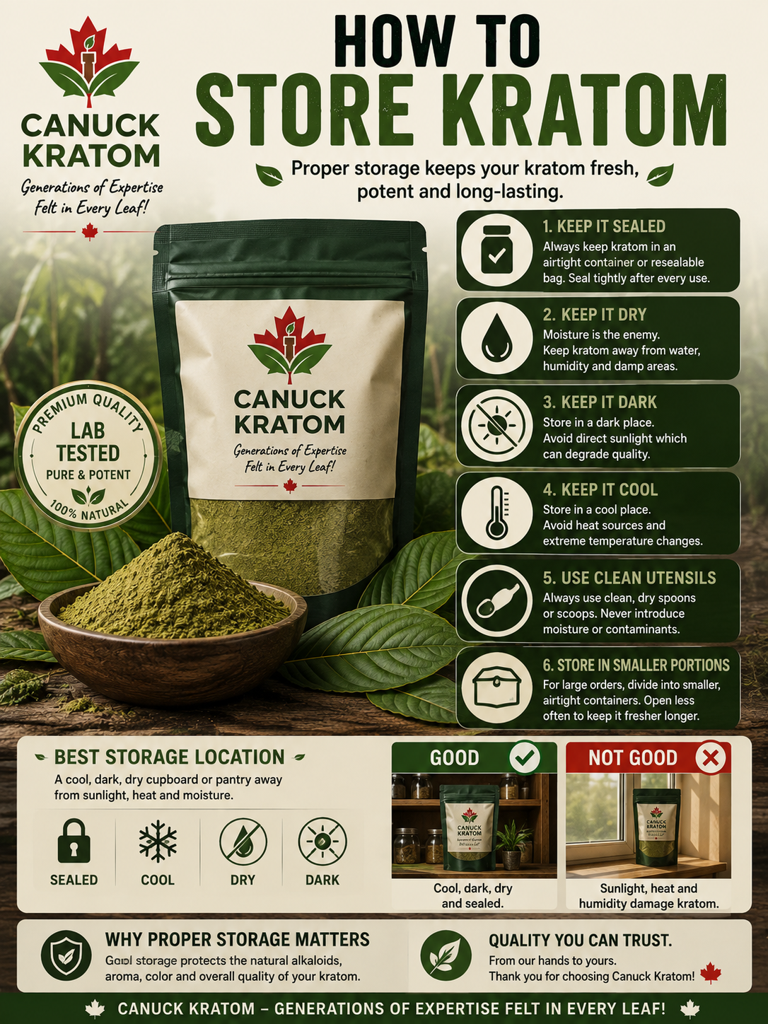 How to Store Kratom Properly: The Complete Kratom Storage Guide for Canada