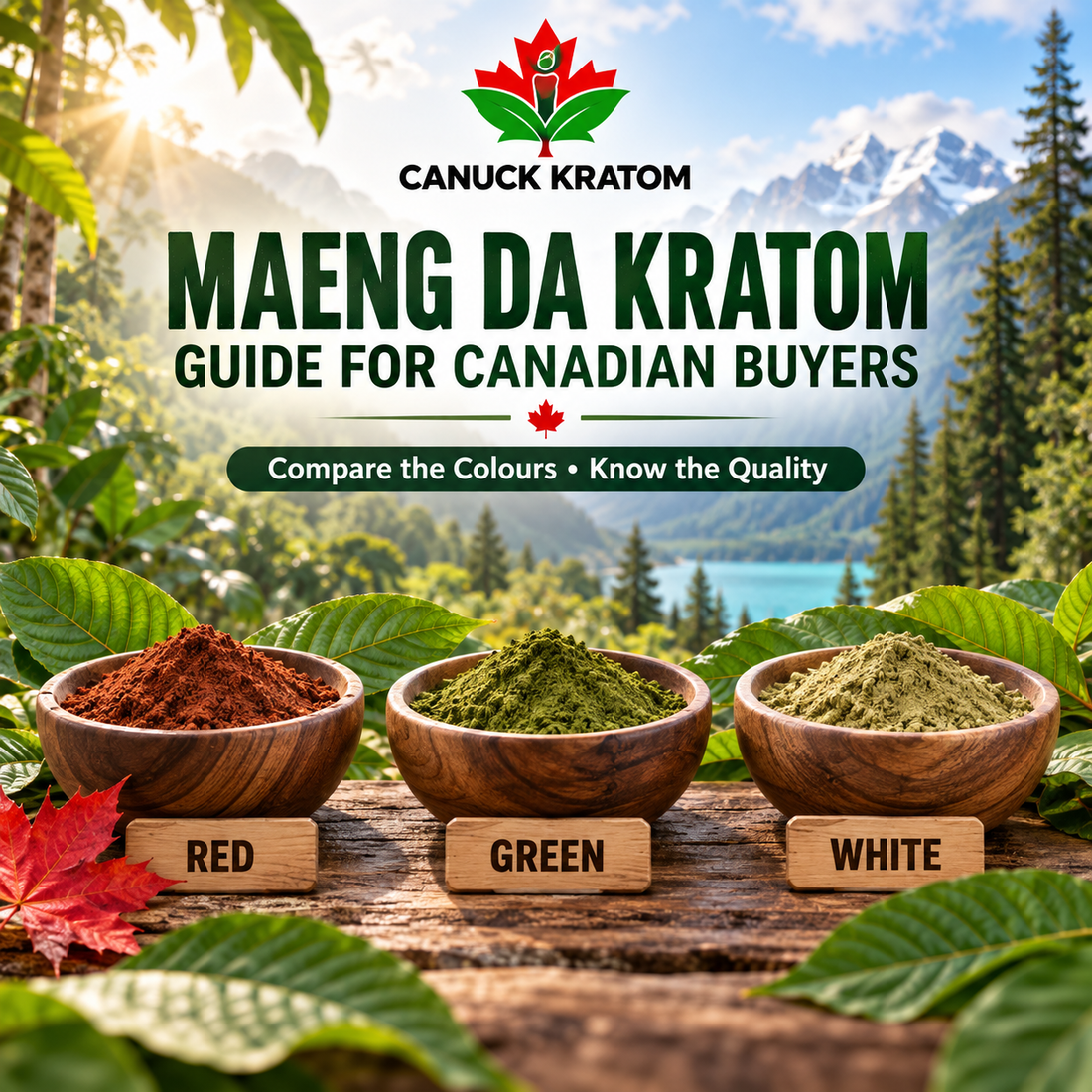 What Is the Difference Between Red, Green, and White Maeng Da Kratom?