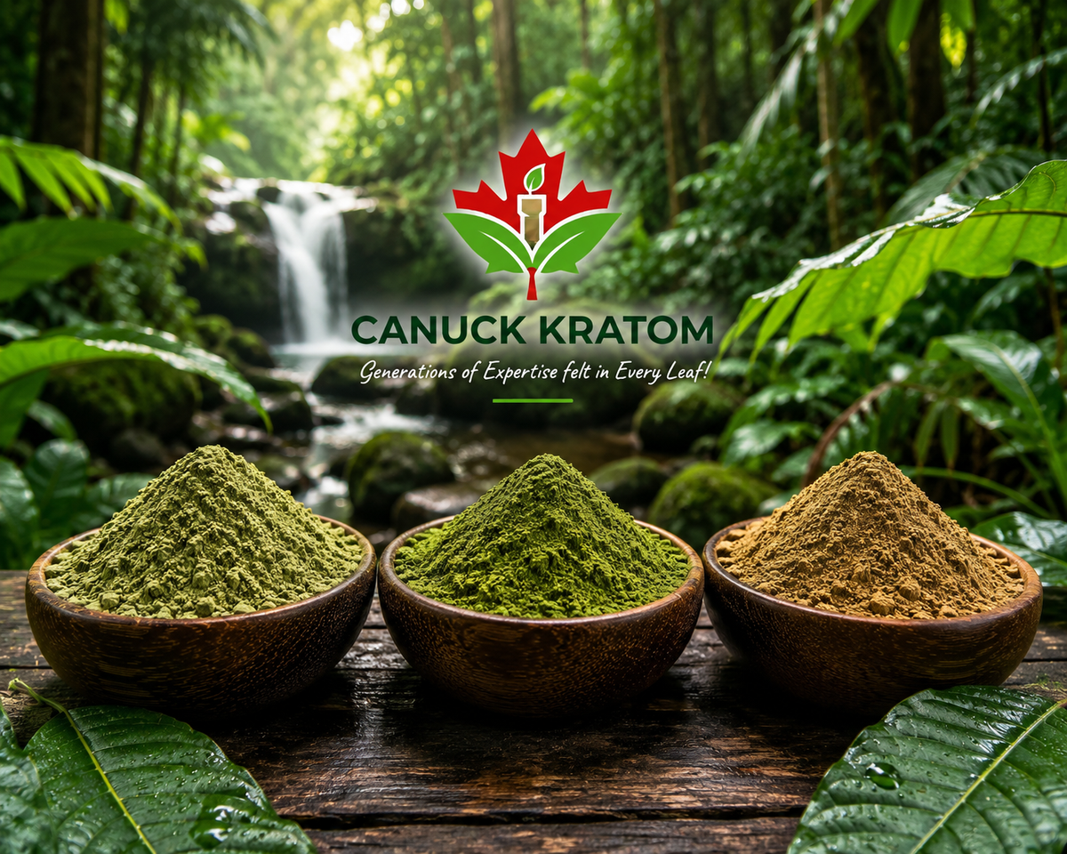 3 Strain Variety Pack ( 3X100G) - Canuck Kratom