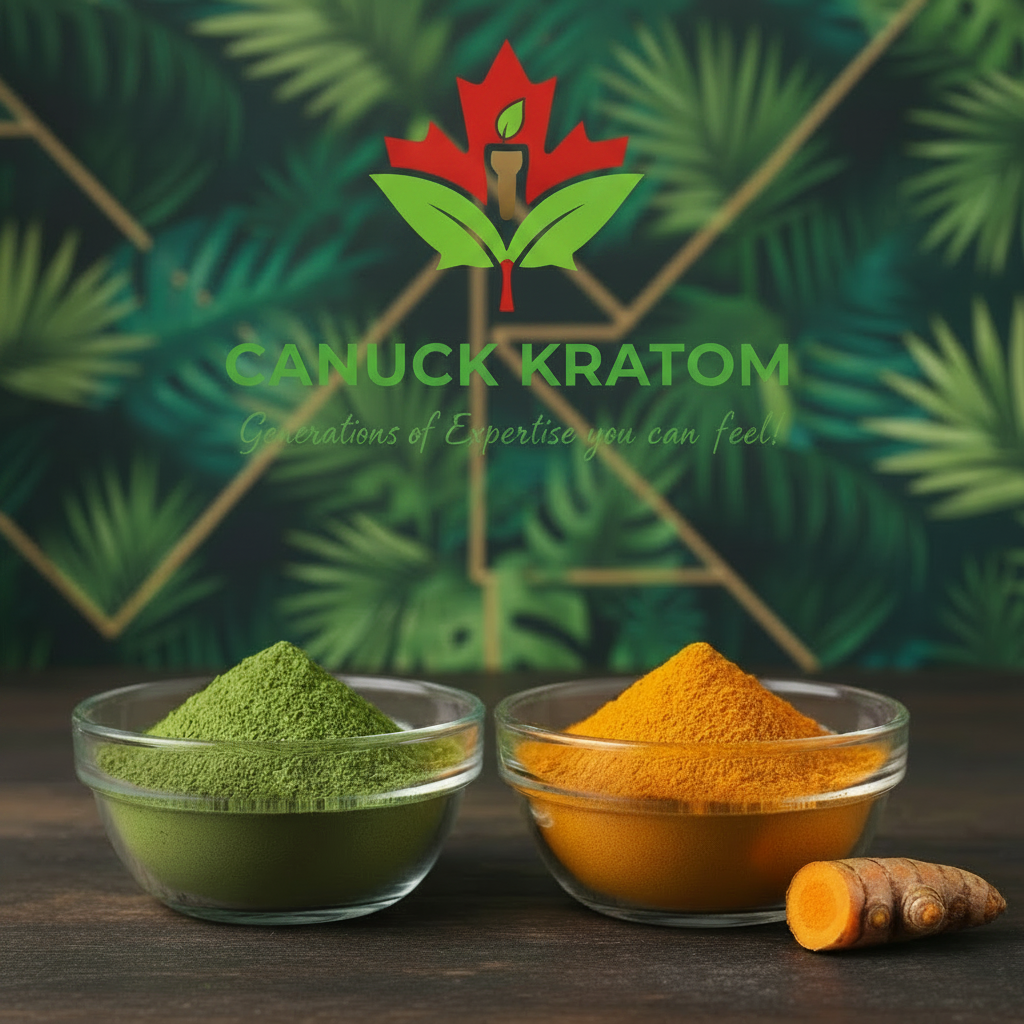 Kratom & Turmeric 100G Each - Canuck Kratom
