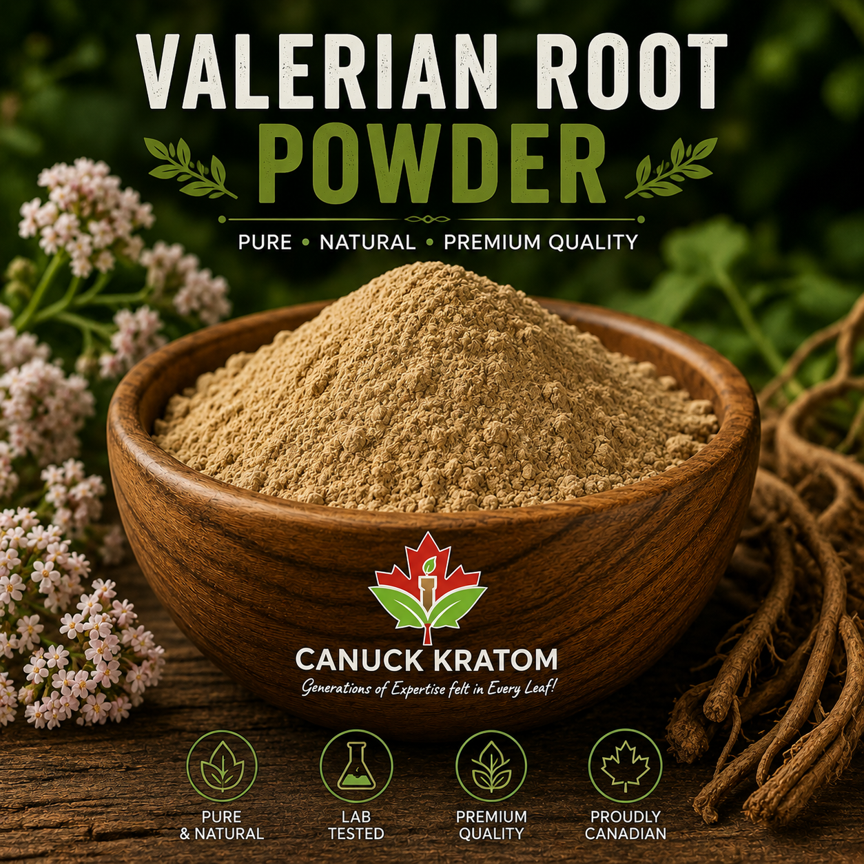 Organic Valerian Root Powder - Canuck Kratom