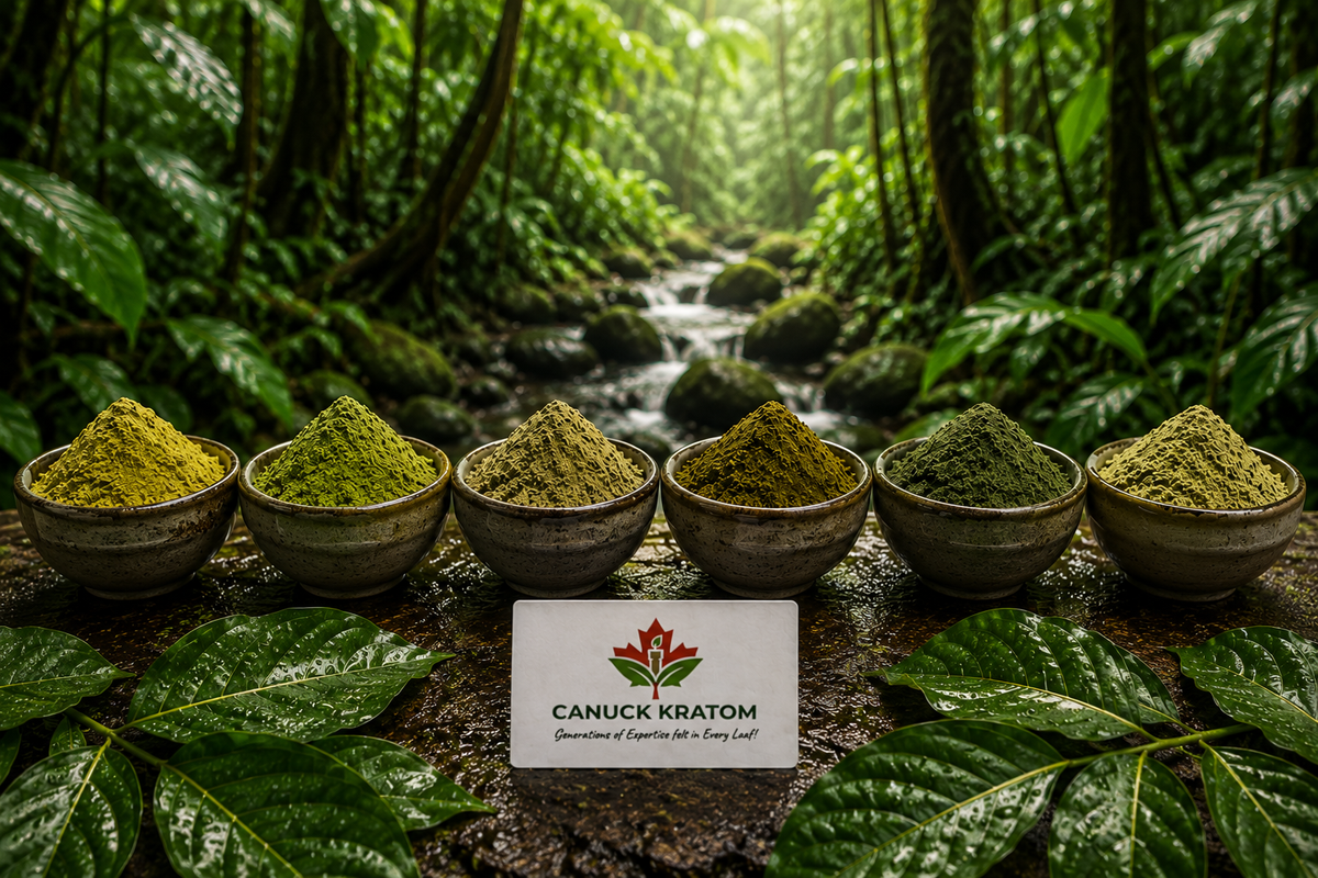 6 Strain Variety Pack ( 6X50G) - Canuck Kratom