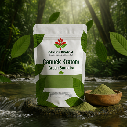 Green Sumatra Kratom Canada – premium Green Sumatra kratom powder from Canuck Kratom