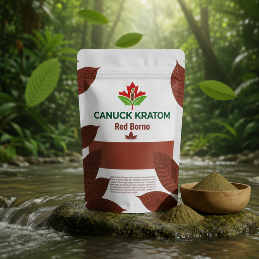 Red Borneo Kratom Canada – premium Red Borneo kratom powder from Canuck Kratom