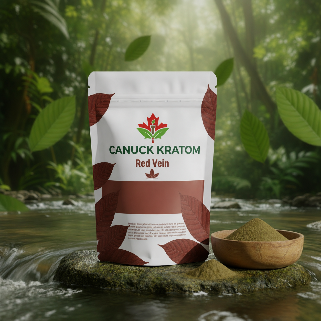 Red Vein Kratom Canada – premium Red Vein kratom powder from Canuck Kratom