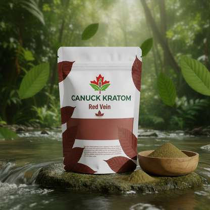 Red Vein Kratom Canada – premium Red Vein kratom powder from Canuck Kratom